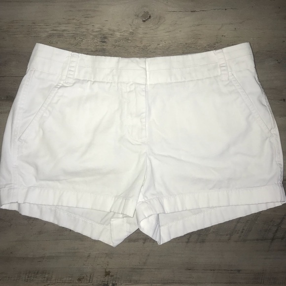 White J Crew Chino Shorts - Picture 1 of 3
